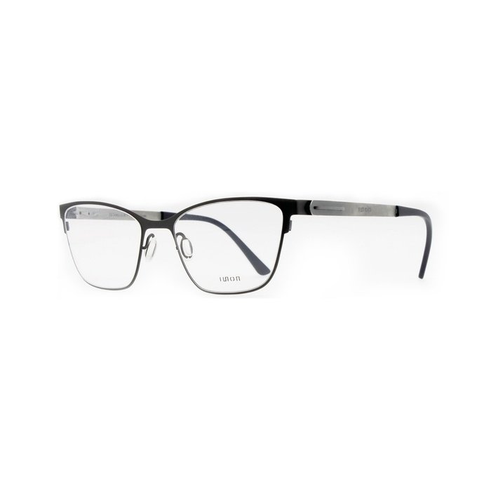 ISON 3061 Titanium Semi-Rimless Cat-Eye Browline Eyeglasses Frame