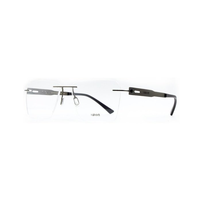 ISON 7054 Titanium Rimless Square Eyeglasses Frame - Image 2